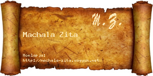 Machala Zita névjegykártya